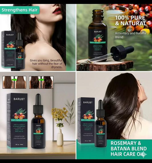 BARUBT 100% Pure & Natural Rosemary & Blend Hair Care Oil for Hair Strengthening & Growth