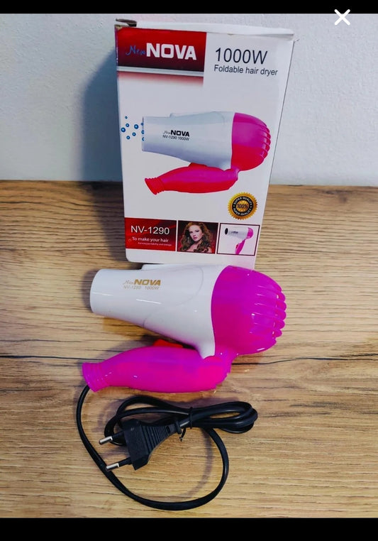 Nova Hair Dryer NV-1290 | Fast Drying & Portable Salon Style Dryer