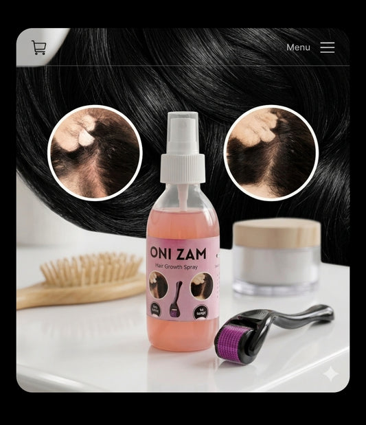 👉 Hair Growth Spray + Derma Roller Kit | Stop Hair Fall Fast