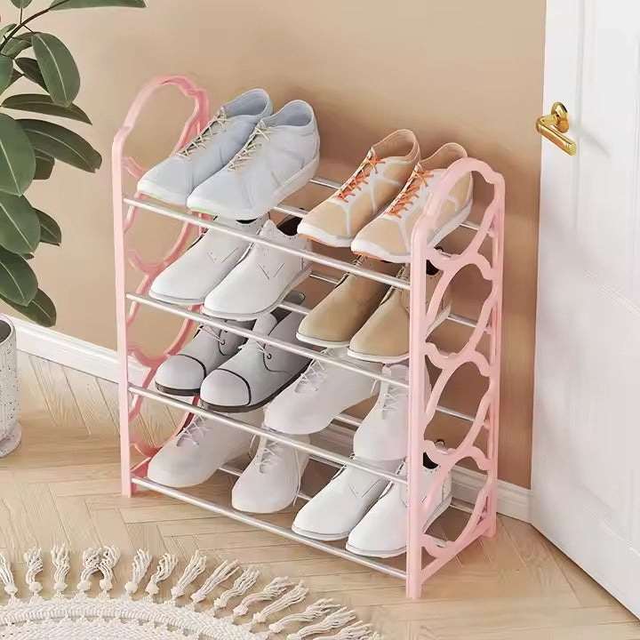 4-Layer Space-Saving Shoe Rack | Portable & Durable Multipurpose Organizer