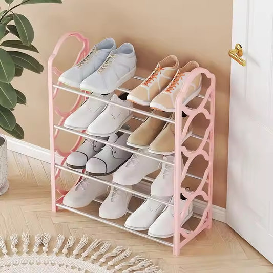 4-Layer Space-Saving Shoe Rack | Portable & Durable Multipurpose Organizer