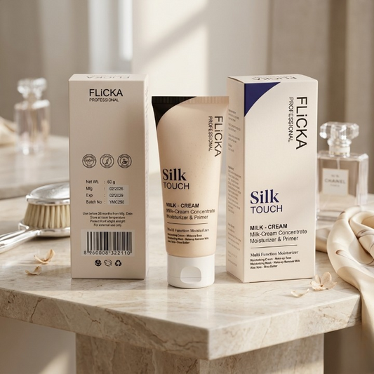Flicka Professional Silk Touch Milk-Cream Moisturizer & Primer