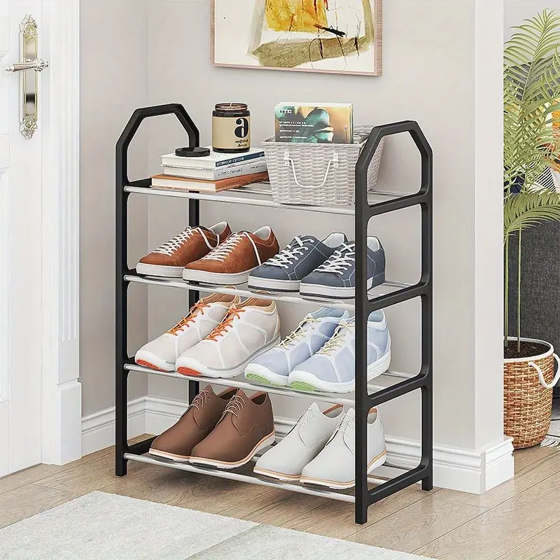 4-Layer Space-Saving Shoe Rack | Portable & Durable Multipurpose Organizer