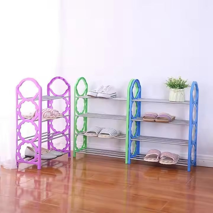 4-Layer Space-Saving Shoe Rack | Portable & Durable Multipurpose Organizer